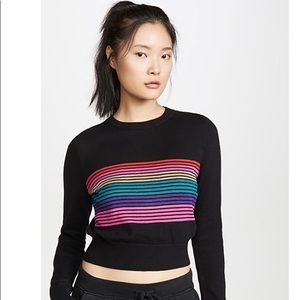 NWT Spiritual Gangster Stripe Crop Sweater